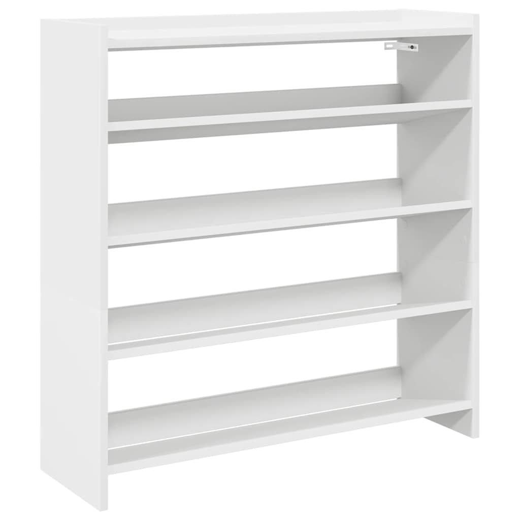 Vidaxl Shoe Rack 80x25x81 cm bearbetat trävit