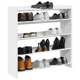 Vidaxl Shoe Rack 80x25x81 cm forarbejdet træhvide