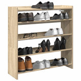 Vidaxl Shoe Rack 80x25x81 cm de madera procesada Sonoma Oak coloreed