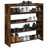 VidaXL shoe rack 80x25x81 cm processed wood smoked oak colored