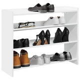 Vidaxl Shoe Rack 80x25x62 cm forarbejdet træhvide