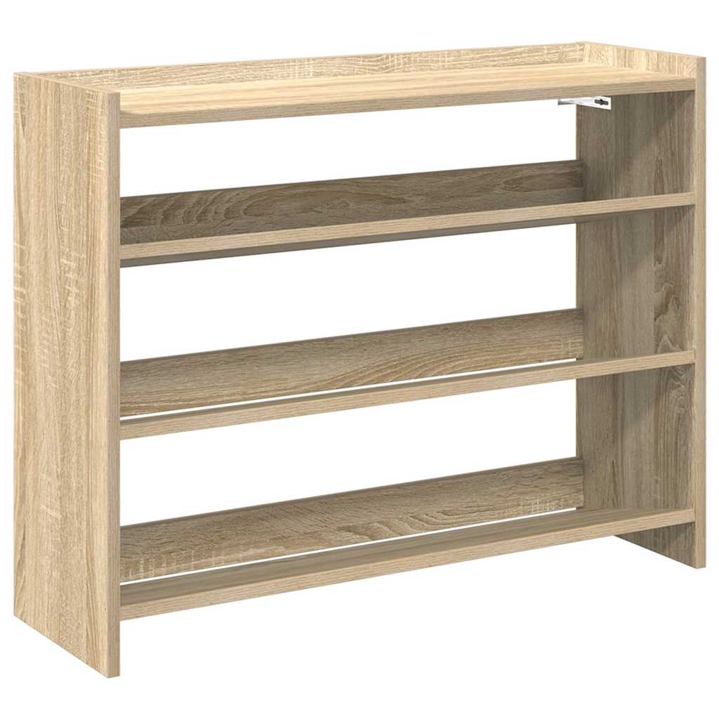 VidaXL shoe rack 80x25x62 cm processed wood Sonoma oak colored