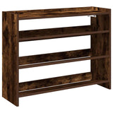 Vidaxl Schong Rack 80x25x62 CM verschafft Holzflok faarweg oak faarweg