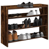 Vidaxl Shoe Rack 80x25x62 cm bearbetat trä rökt ekfärgad