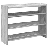 Vidaxl Shoe Rack 80x25x62 cm Behandlet tre grå sonoma eikfarge