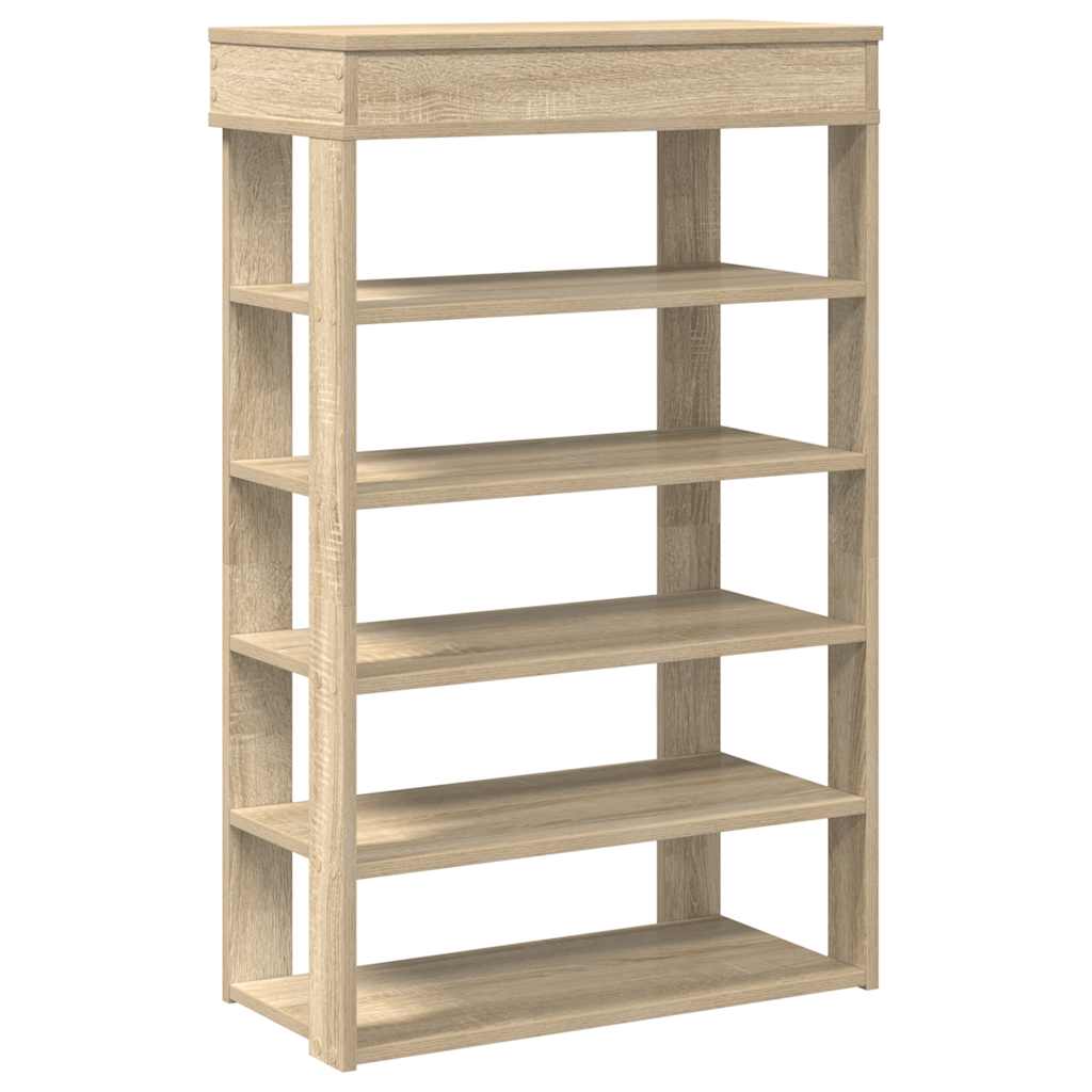 Vidaxl Shoe Rack 60x30x98 cm de madera procesada Sonoma Oak -Coled