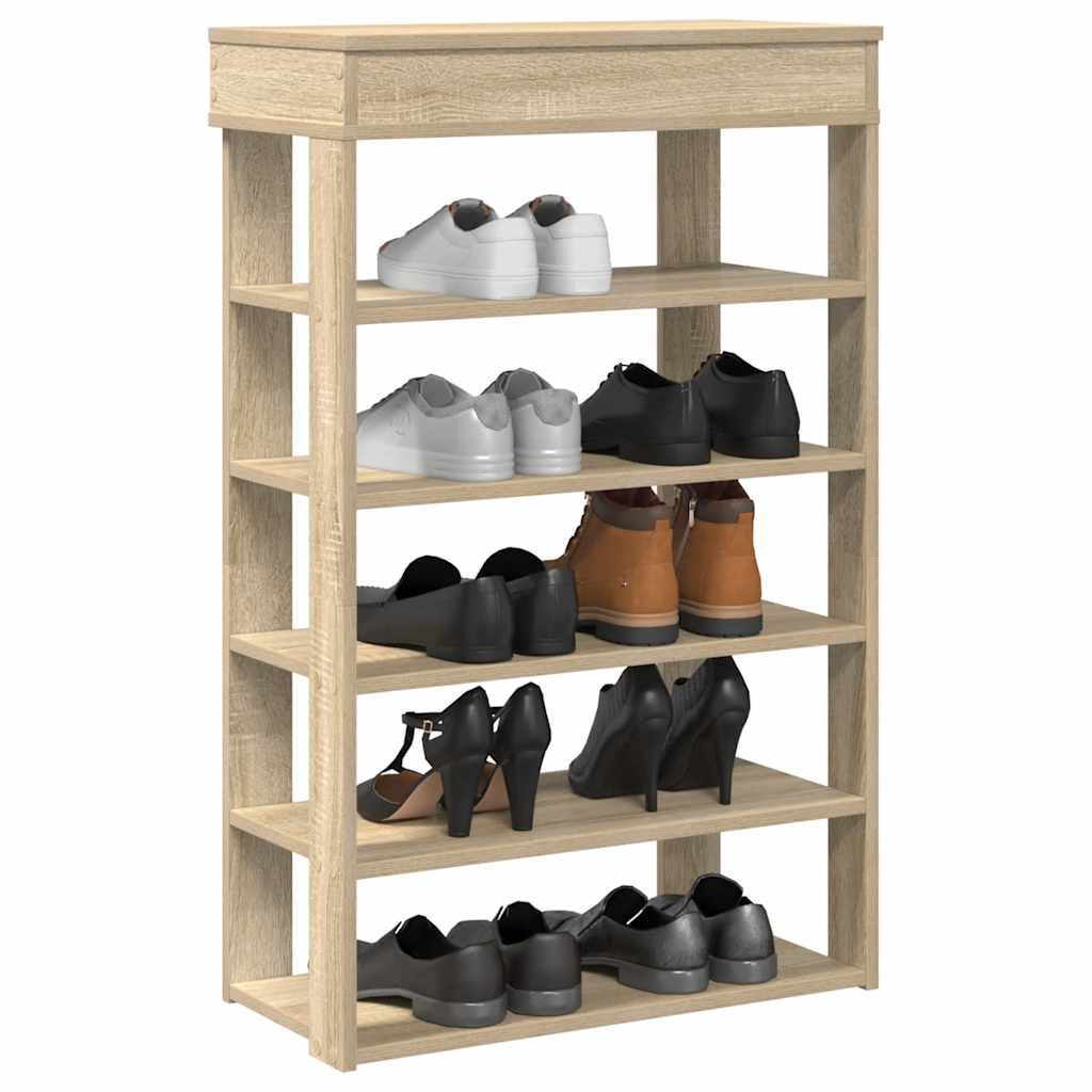 VidaXL shoe rack 60x30x98 cm processed wood Sonoma oak -colored