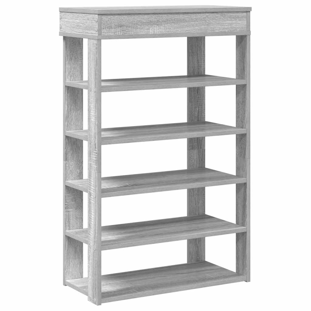 Vidaxl Schong Rack 60x30X98 CM verschafft Holz Grey Sonoma