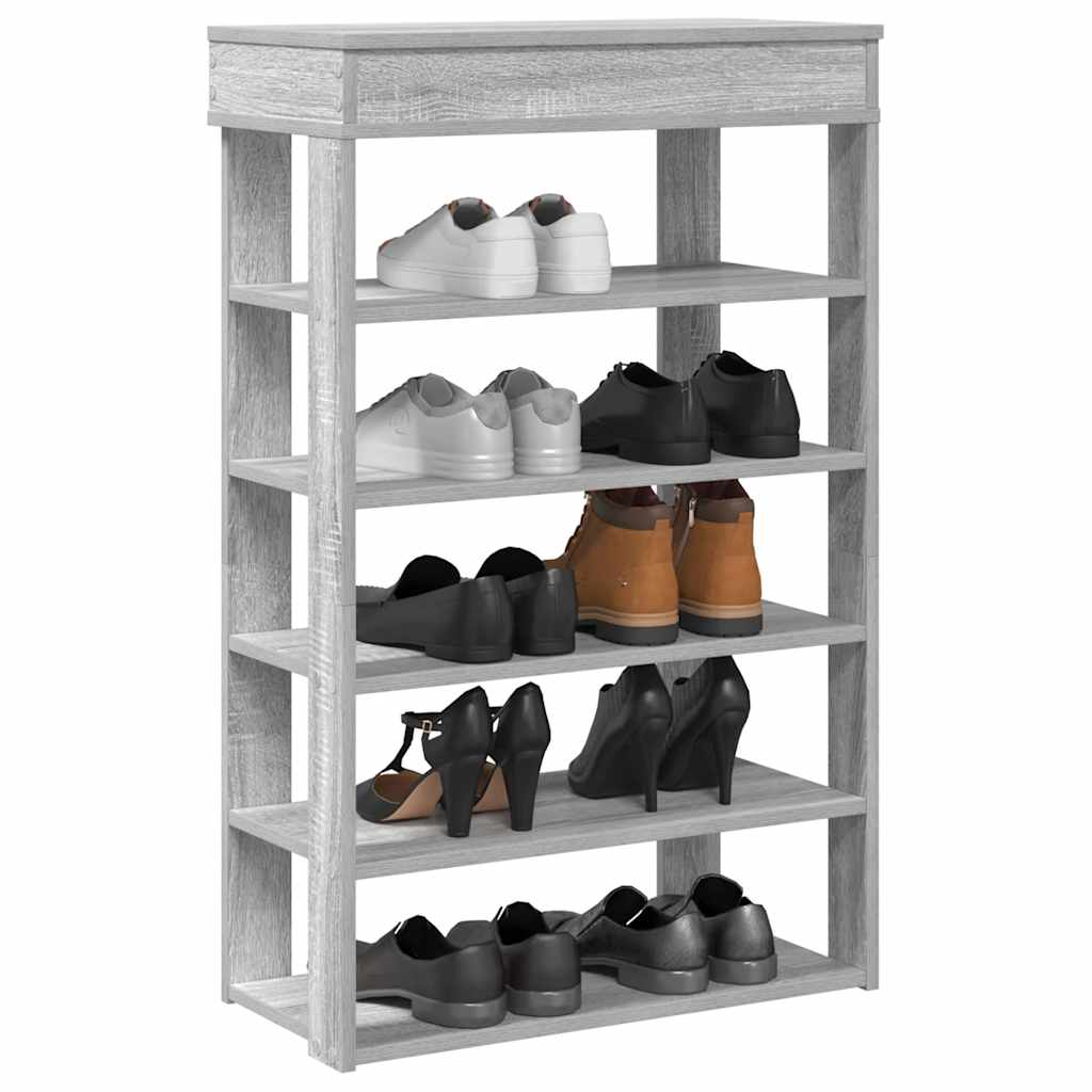 Vidaxl Schong Rack 60x30X98 CM verschafft Holz Grey Sonoma