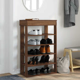 Vidaxl Shoe Rack 60x30x98 cm Color de roble de madera procesada