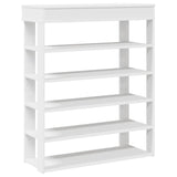 Vidaxl Shoe Rack 80x30x98 cm przetworzony drewniany biały