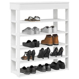 Vidaxl Shoe Rack 80x30x98 cm de madera procesada blanca