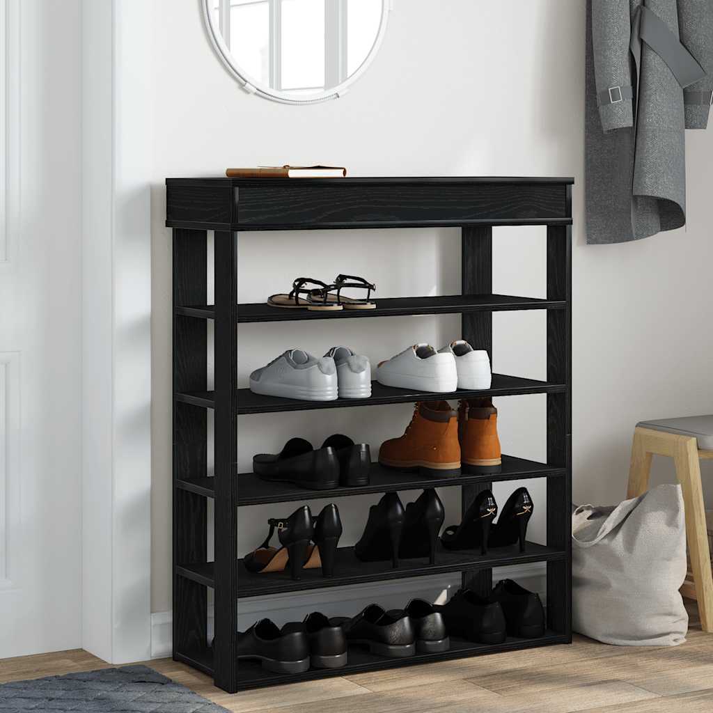 Vidaxl Shoe Rack 80x30x98 cm bearbetat trävulsen