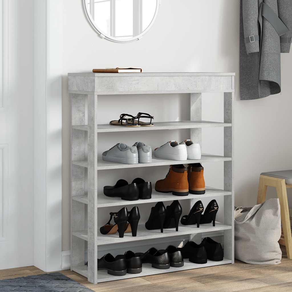 VidaXL shoe rack 80x30x98 cm processed wood concrete price