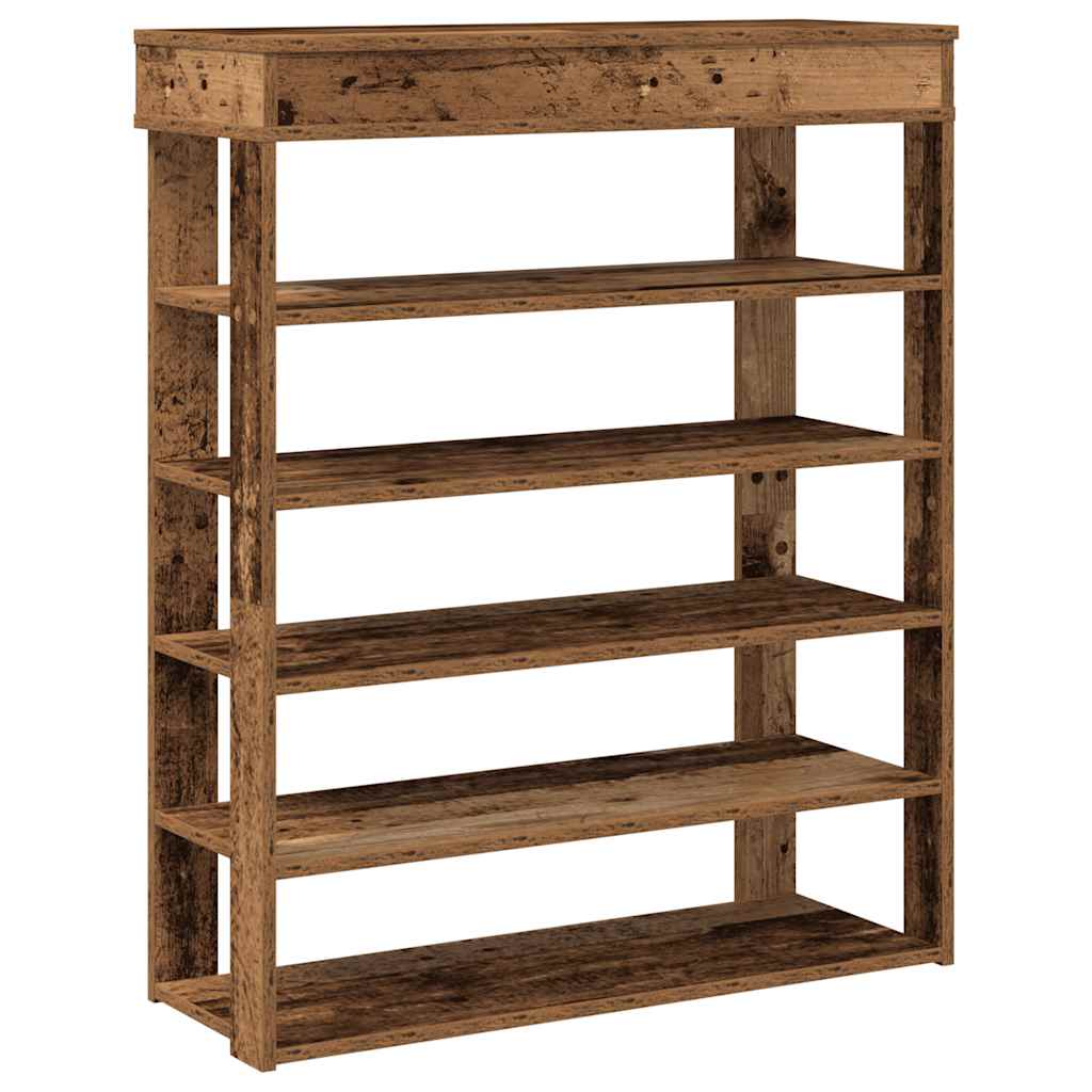 VidaXL shoe rack 80x30x98 cm processed wood old wood -colored