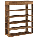 Vidaxl Shoe Rack 80x30x98 cm Madera procesada de madera vieja