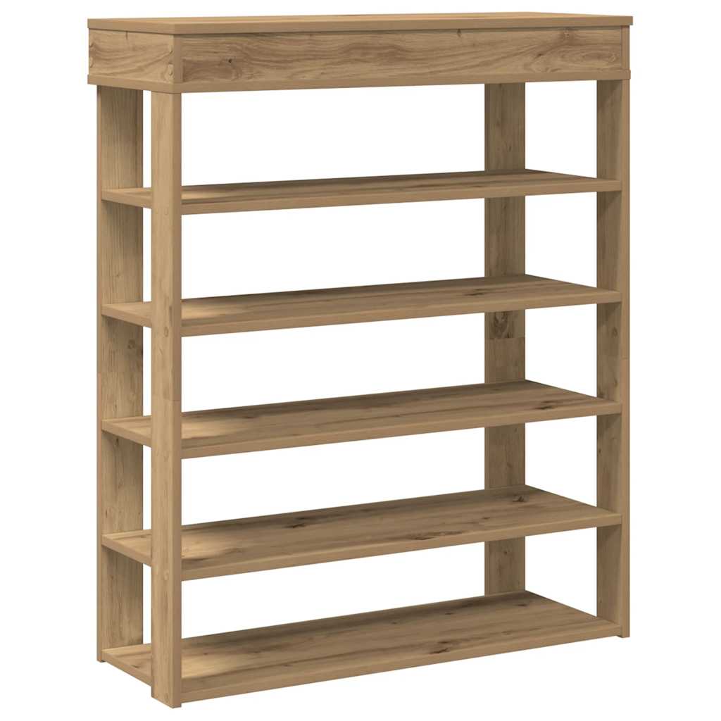 Vidaxl shoe rack 80x30x98 cm processed wood artisanal oak color