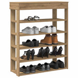 Vidaxl Shoe Rack 80x30x98 CM Color de roble artesanal procesado