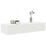Vidaxl wandschap met lades 100x36x19 cm bewerkt hout wit