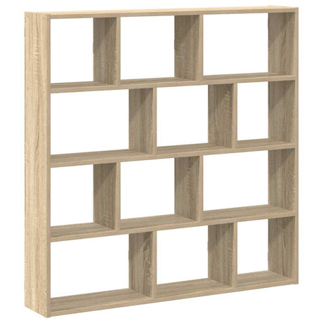 Vidaxl wandschap kubus 12 vakken bewerkt hout sonoma eikenkleurig