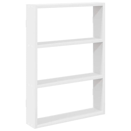 Vidaxl wandschap 43x9x60 cm bewerkt hout wit