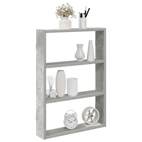 Vidaxl wandschap 43x9x60 cm bewerkt hout betongrijs
