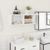 Vidaxl badkamerwandkast 80x25x30 cm bewerkt hout wit