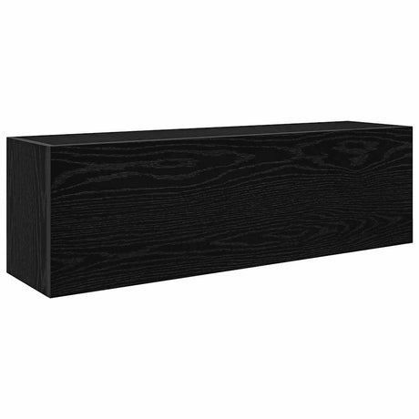 Vidaxl badkamerwandkast 100x25x30 cm bewerkt hout zwart