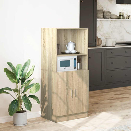 Vidaxl keukenkast 57x41,5x131,5 cm bewerkt hout sonoma eikenkleurig