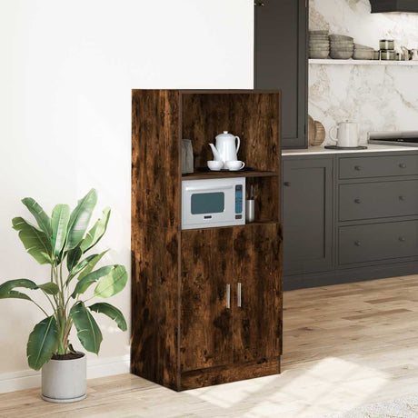 Vidaxl keukenkast 57x41,5x131,5 cm bewerkt hout gerookt eikenkleurig