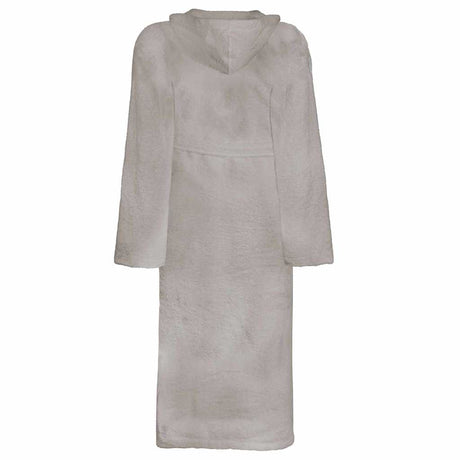 Vidaxl badjas kinn grijs l katoen