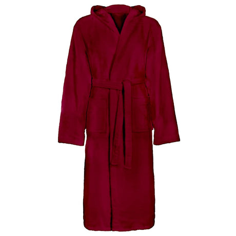 Vidaxl badjas kinn rood xl katoen