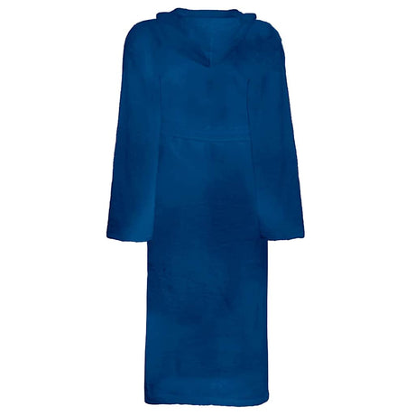 Vidaxl badjas kinn blauw s katoen
