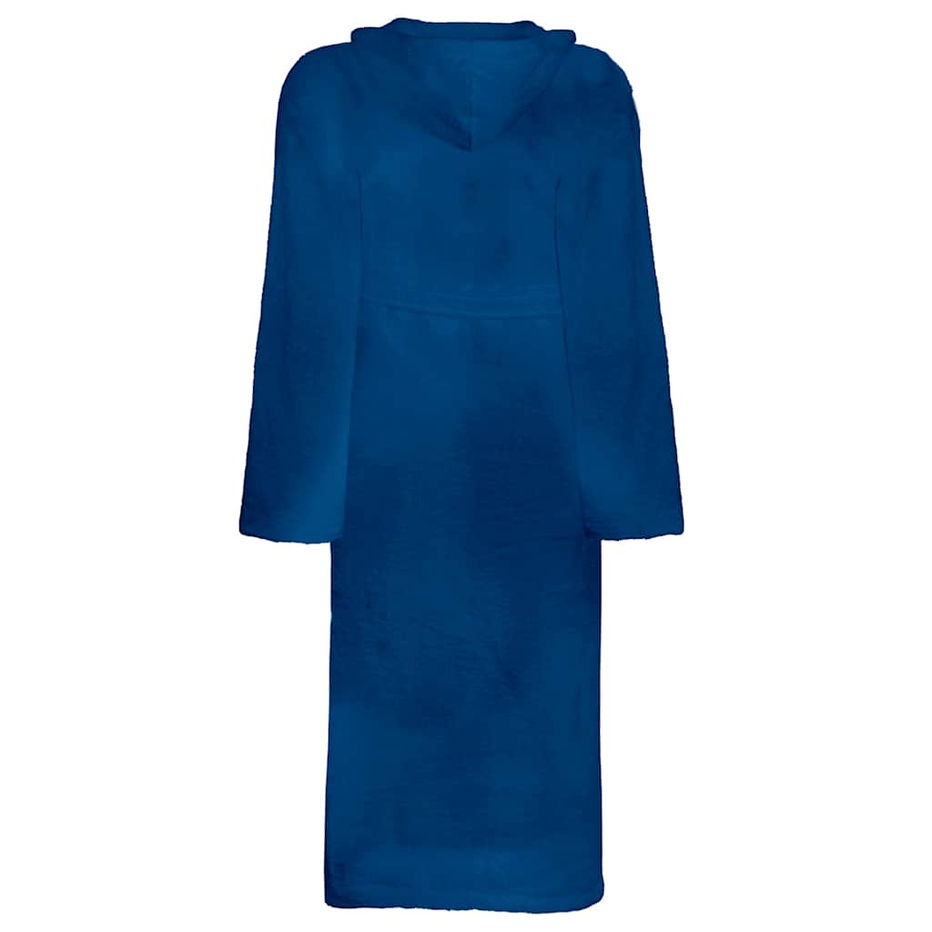 Vidaxl badjas kinn blauw xl katoen