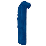 Vidaxl badjas kinn blauw xl katoen