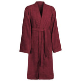 Vidaxl badjas kinn rood s katoen