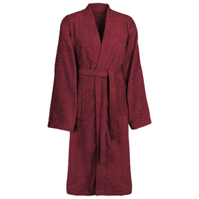 Vidaxl badjas kinn rood s katoen