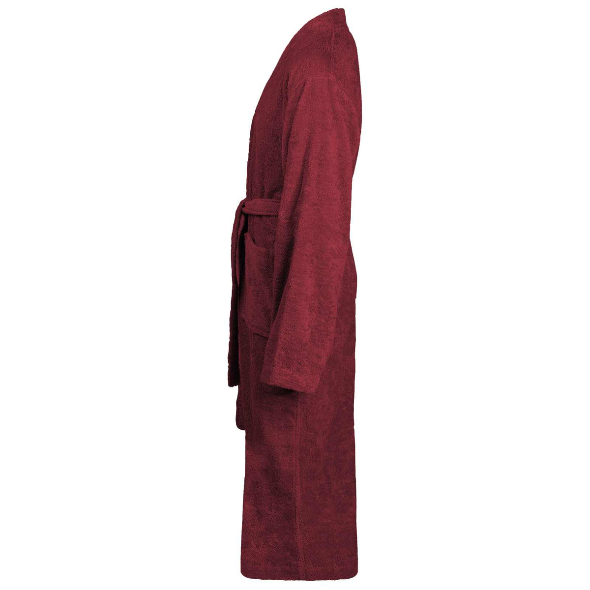 Vidaxl badjas kinn rood s katoen
