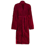 Vidaxl badjas kinn rood m katoen