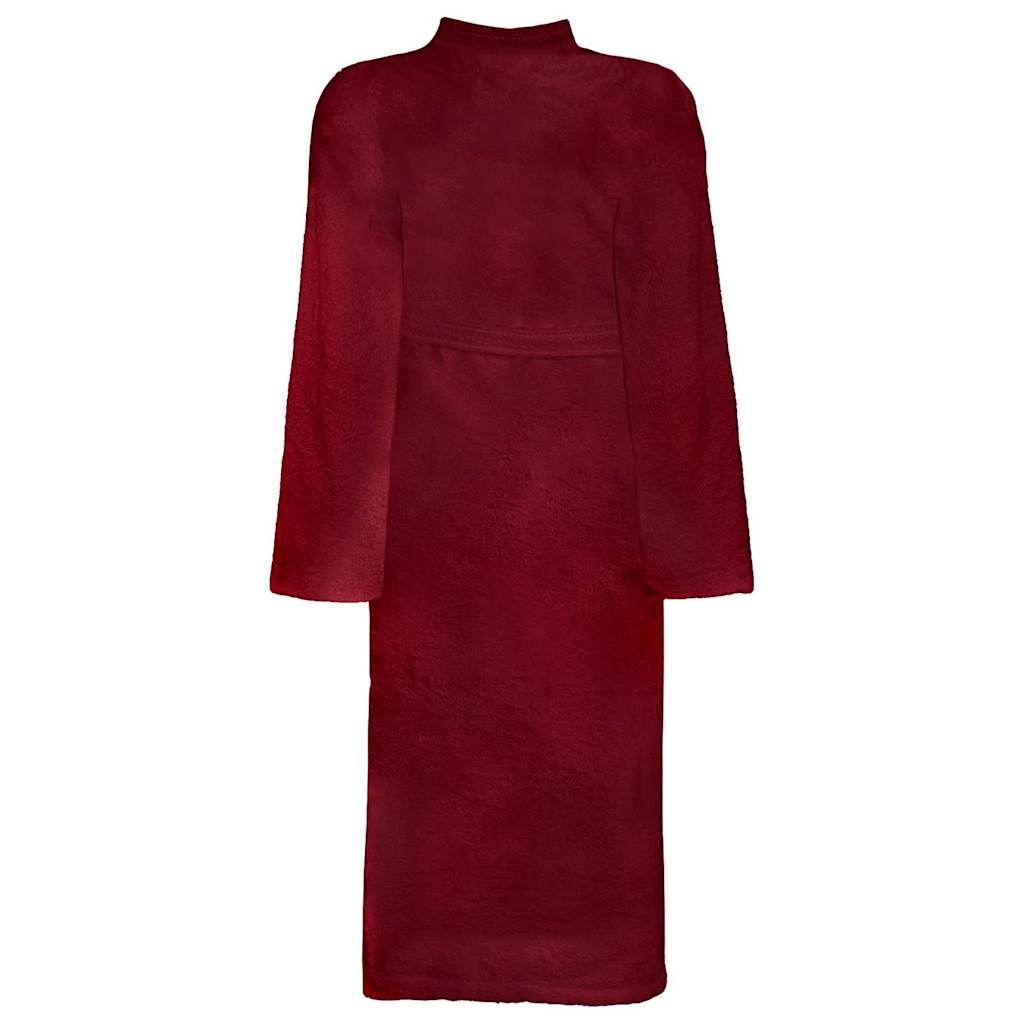 Vidaxl badjas kinn rood m katoen