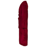Vidaxl badjas kinn rood m katoen