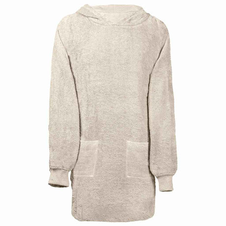 Vidaxl deken hoodie kinn crème l katoen