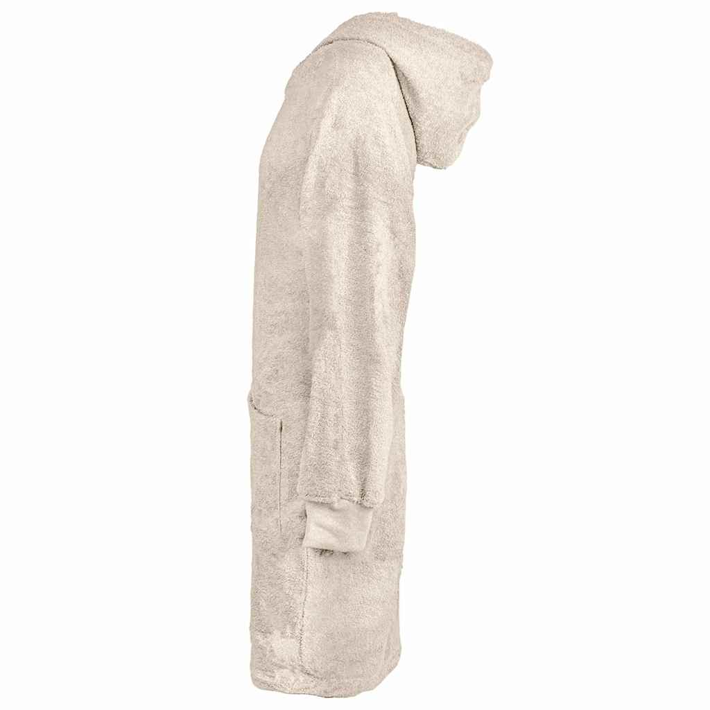 Vidaxl deken hoodie kinn crème l katoen