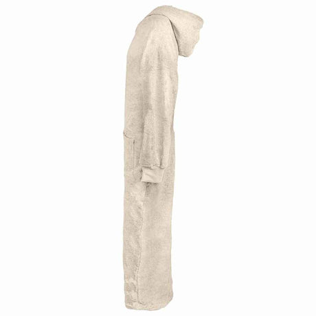 Vidaxl deken hoodie kinn crème xxl katoen