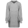 Vidaxl deken hoodie kinn grijs l katoen