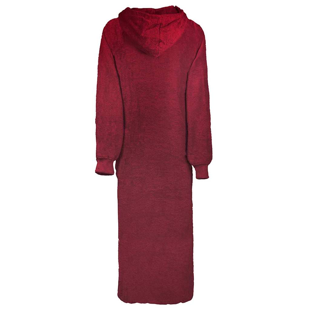 Vidaxl deken hoodie kinn rood xxl katoen