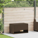 Vidaxl opbergbox voor buiten 100x55x55,5 cm poly rattan bruin