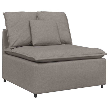 Vidaxl modulaire bank middenmodule met kussens 100 cm taupe
