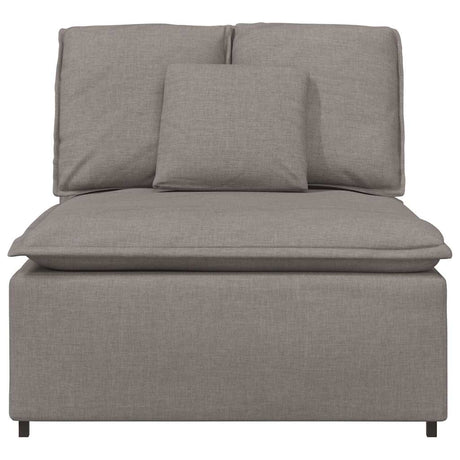 Vidaxl modulaire bank middenmodule met kussens 100 cm taupe