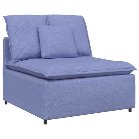Vidaxl modulaire bank middenmodule met kussens 100 cm spijkerblauw